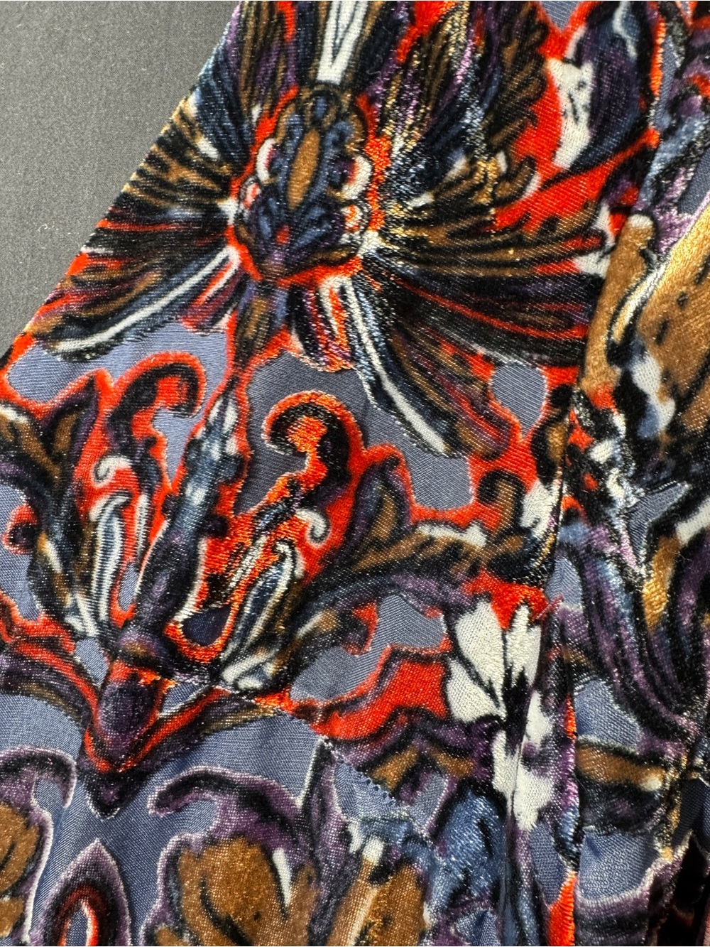 Free People ‘Mystic Charm’ Burnout Velvet Witchy Mini Dress Size Medium Flawed - Picture 7 of 16